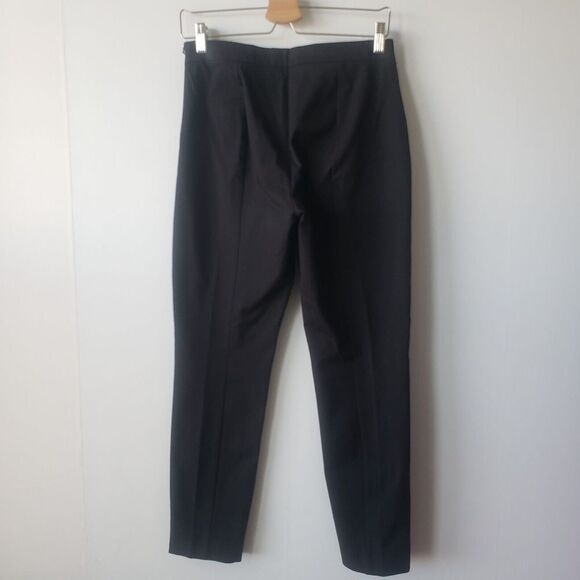 everlane the side-zip stretch cotton pant in black size 6 - Picture 2 of 6